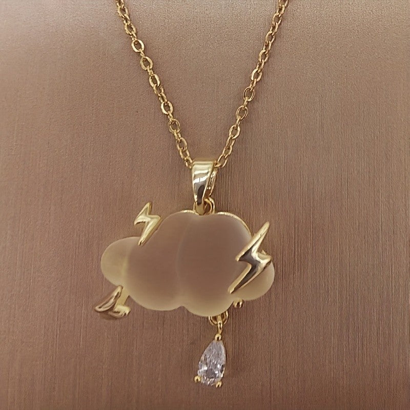 Lightning Cloud Pendant Necklace