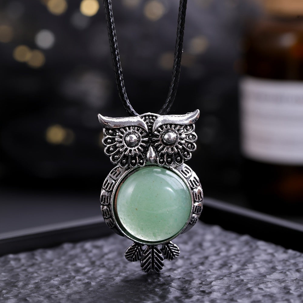 Tiger Eye Owl Necklace