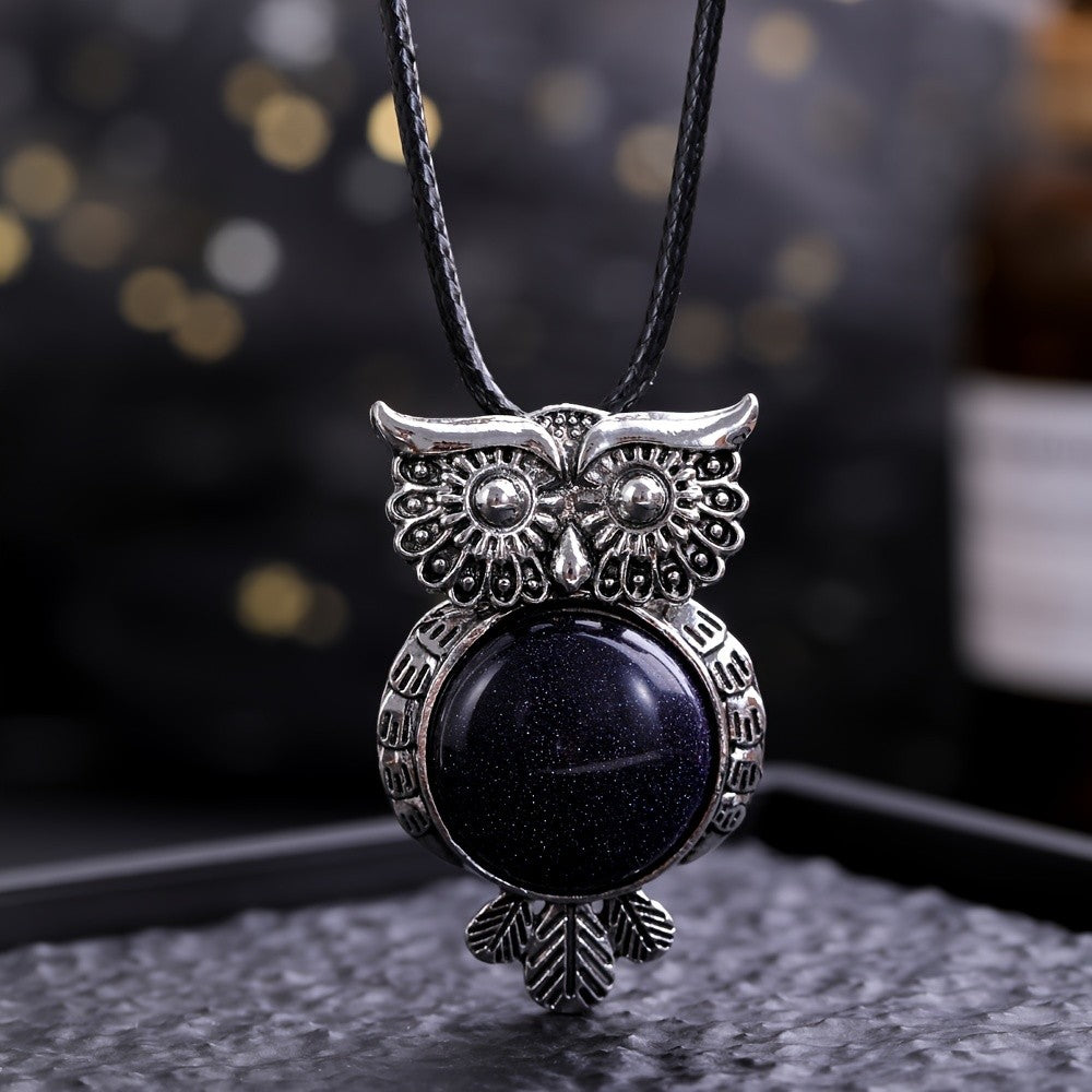 Tiger Eye Owl Necklace