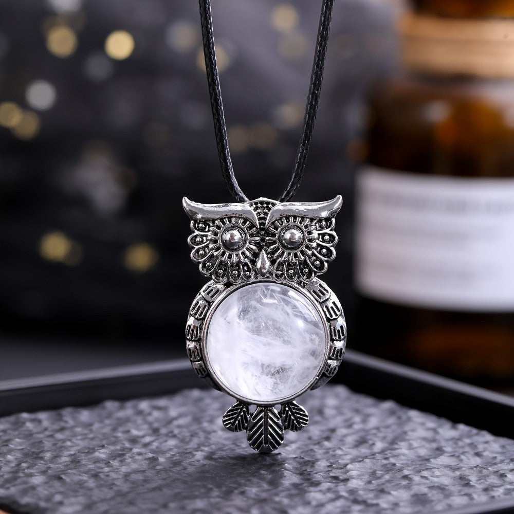 Tiger Eye Owl Necklace