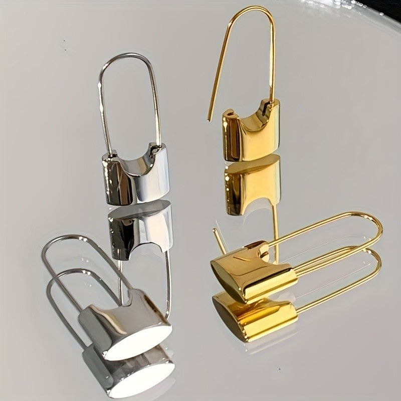 U-Shaped Drop Earrings