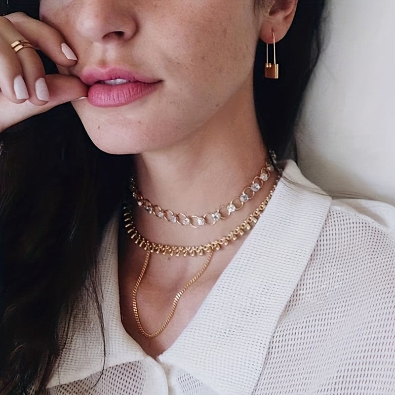 U-Shaped Drop Earrings