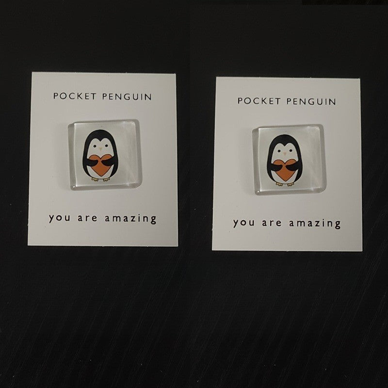 Penguin Heart Pocket Hug