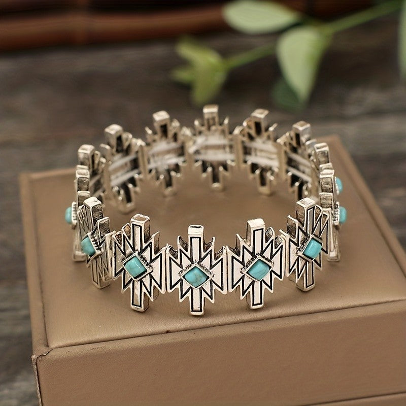 Turquoise Lightning Bolt Bracelet