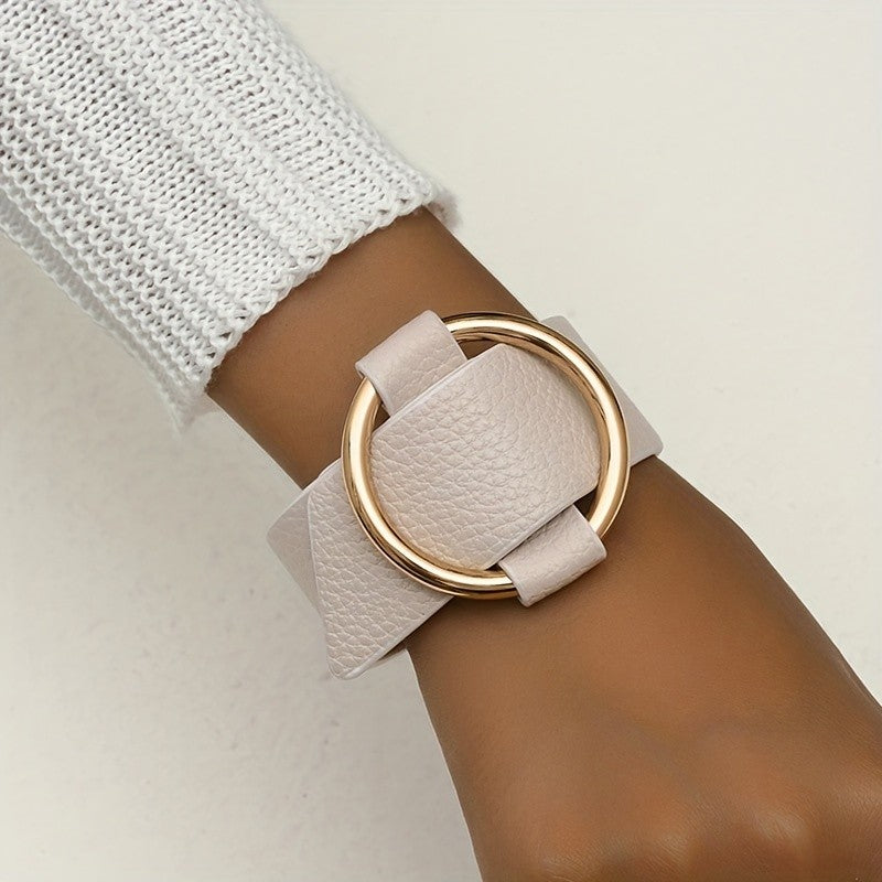 Snake Print Circle Bracelet