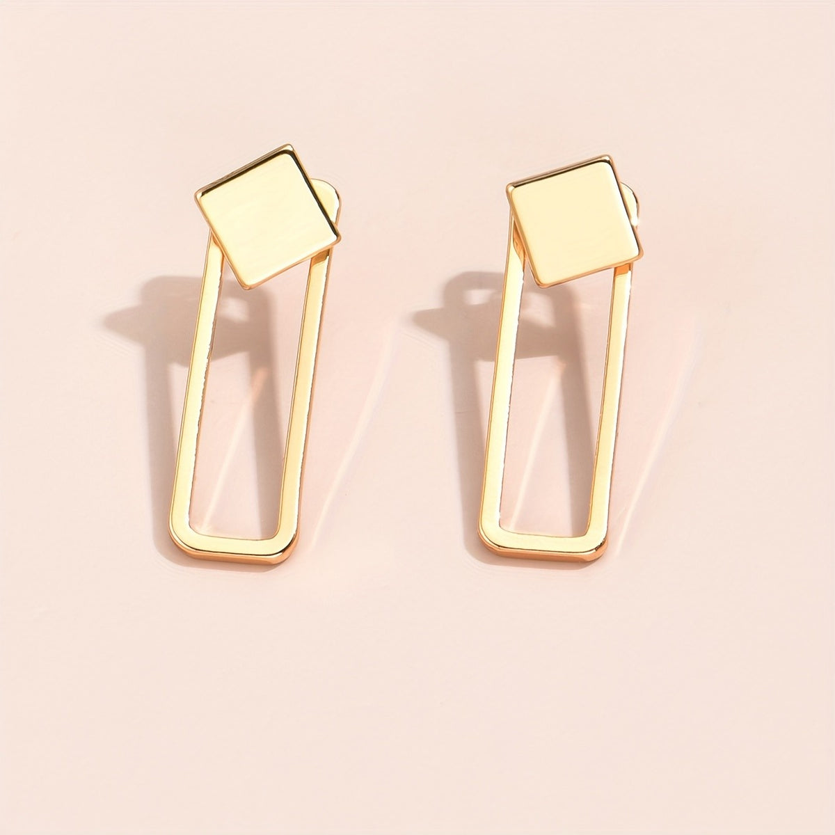 Square & Rectangle Drop Earrings