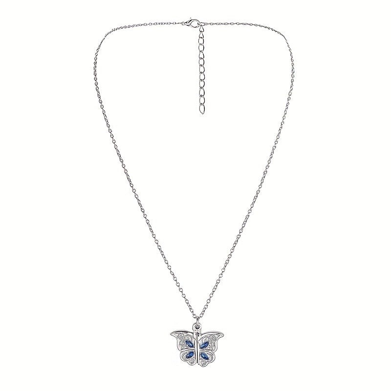 Openable Butterfly Heart Necklace