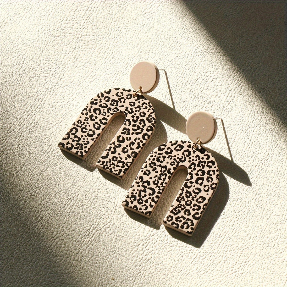 Leopard Arch Dangle Earrings