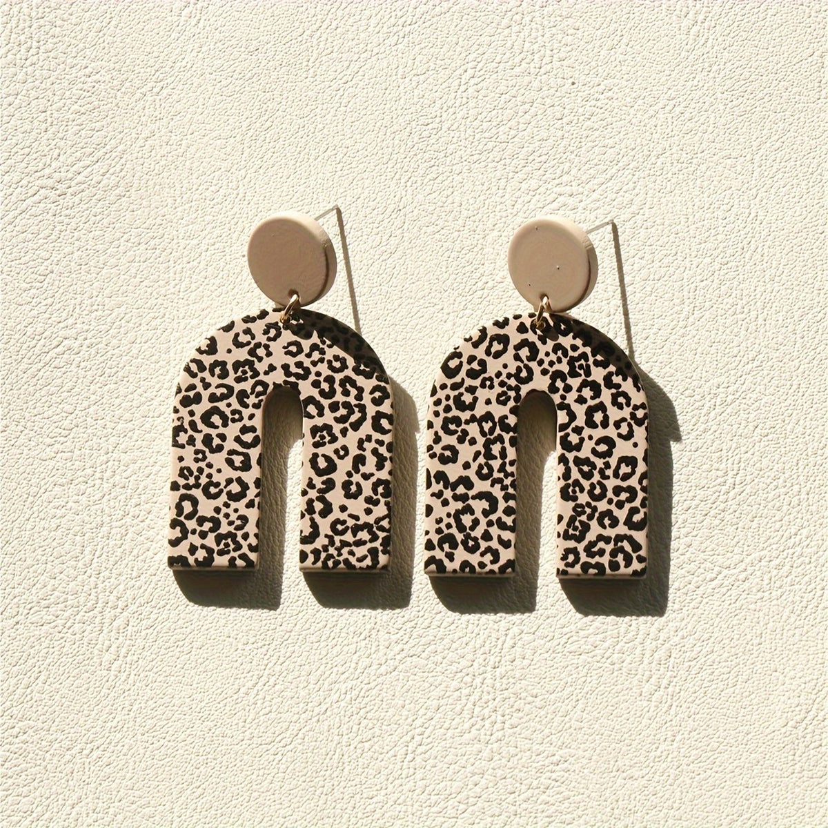 Leopard Arch Dangle Earrings