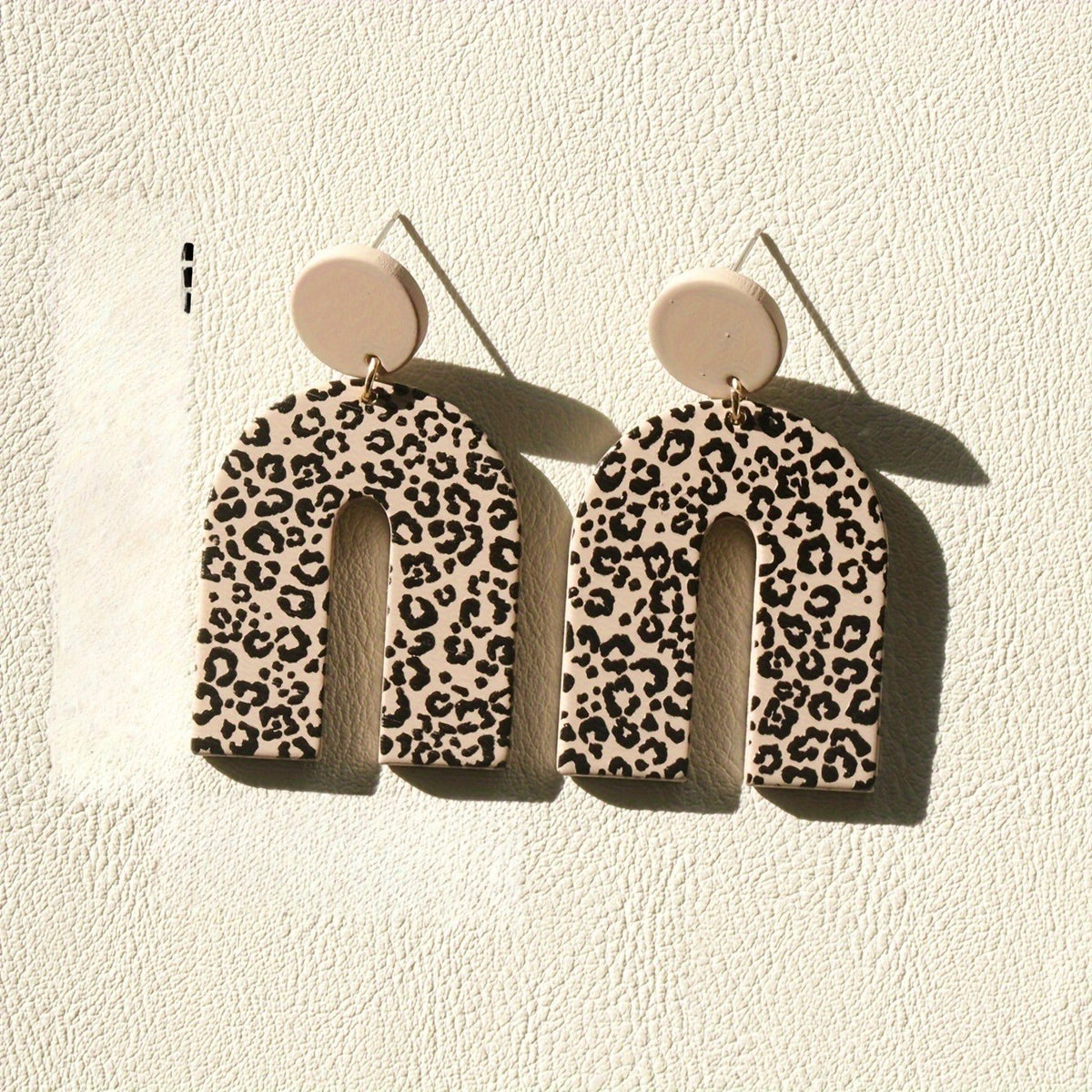 Leopard Arch Dangle Earrings