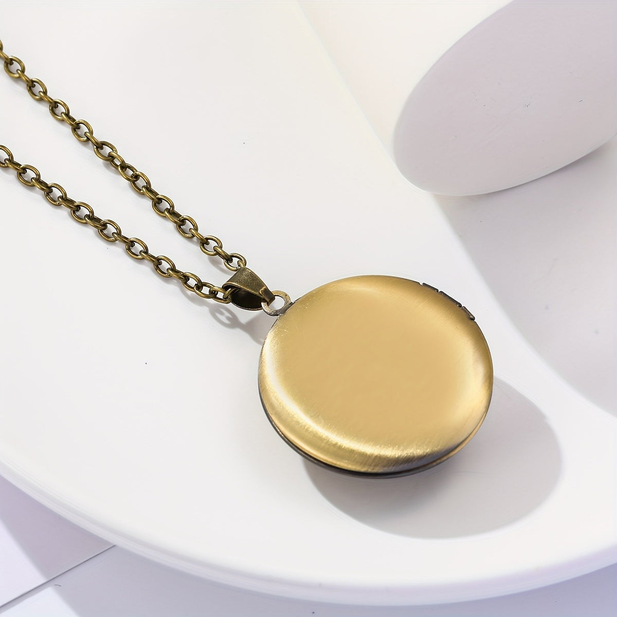 Floral Moon Medallion Necklace