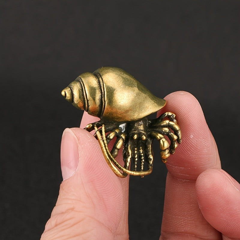Antique Brass Nautilus Charm