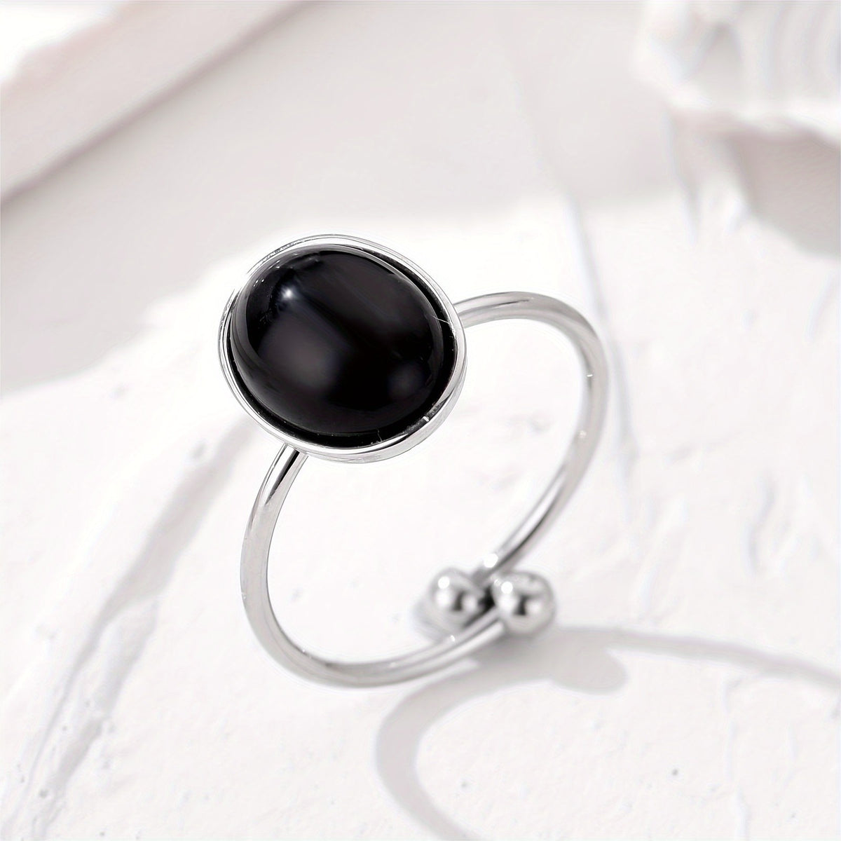 Natural Stone Adjustable Ring