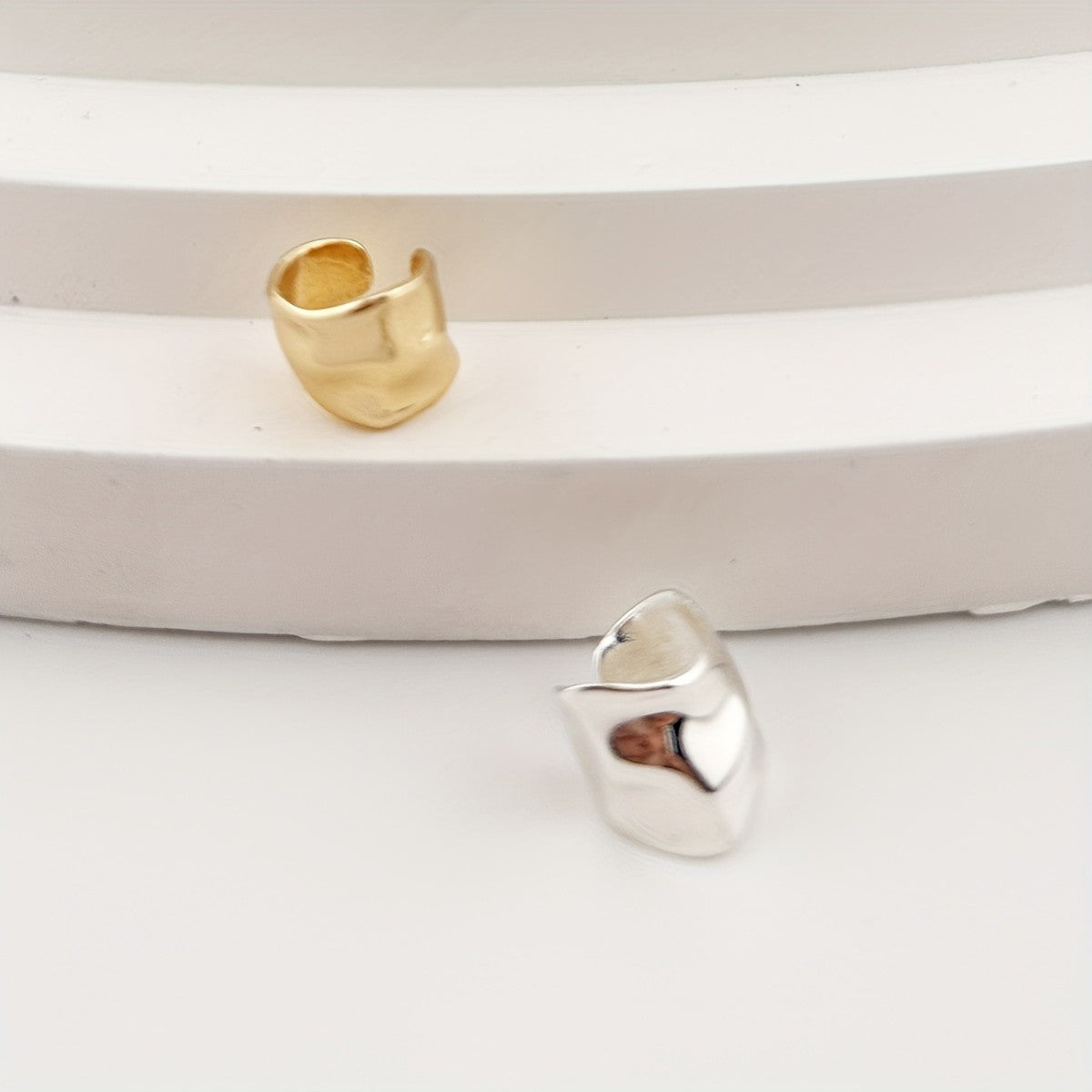 Hammered Ear Cuff Set