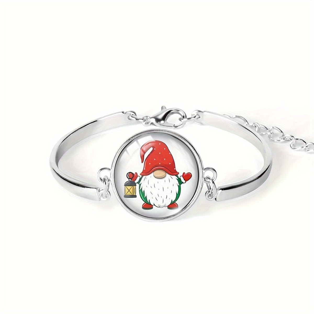 Gnome Cabochon Bangle Bracelet