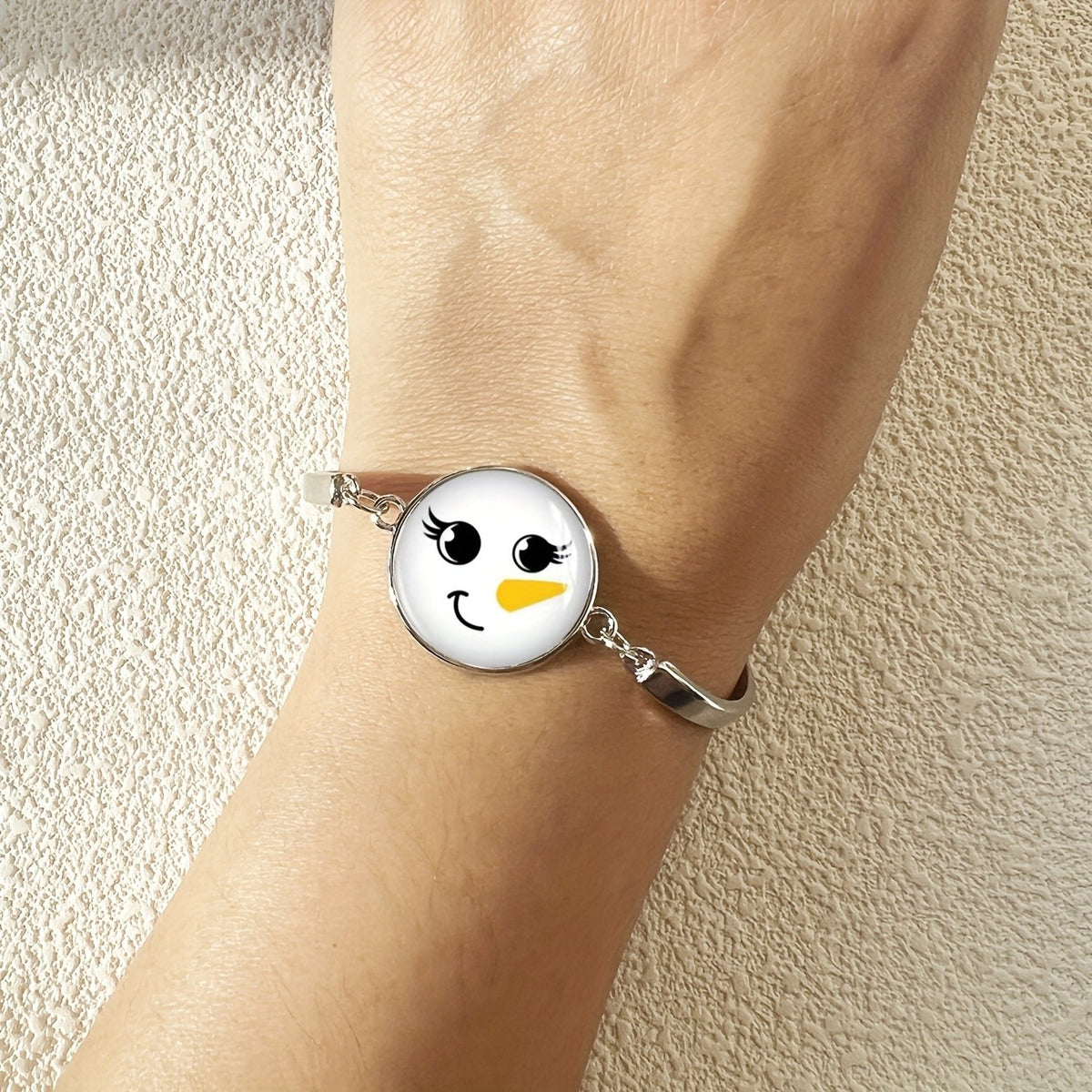 Gnome Cabochon Bangle Bracelet