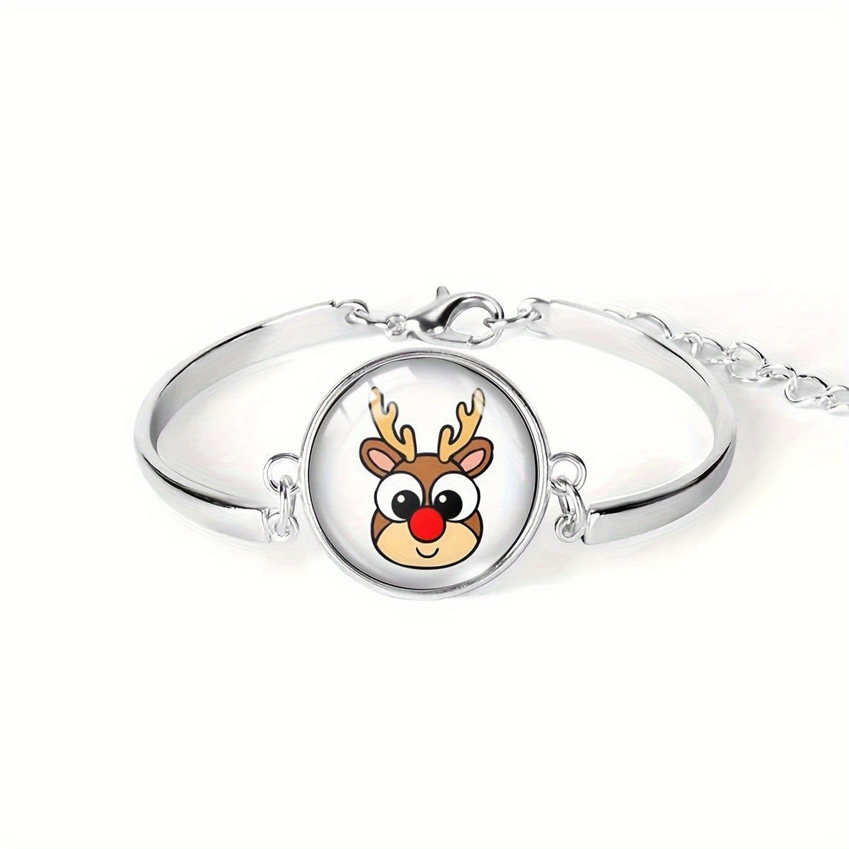 Gnome Cabochon Bangle Bracelet