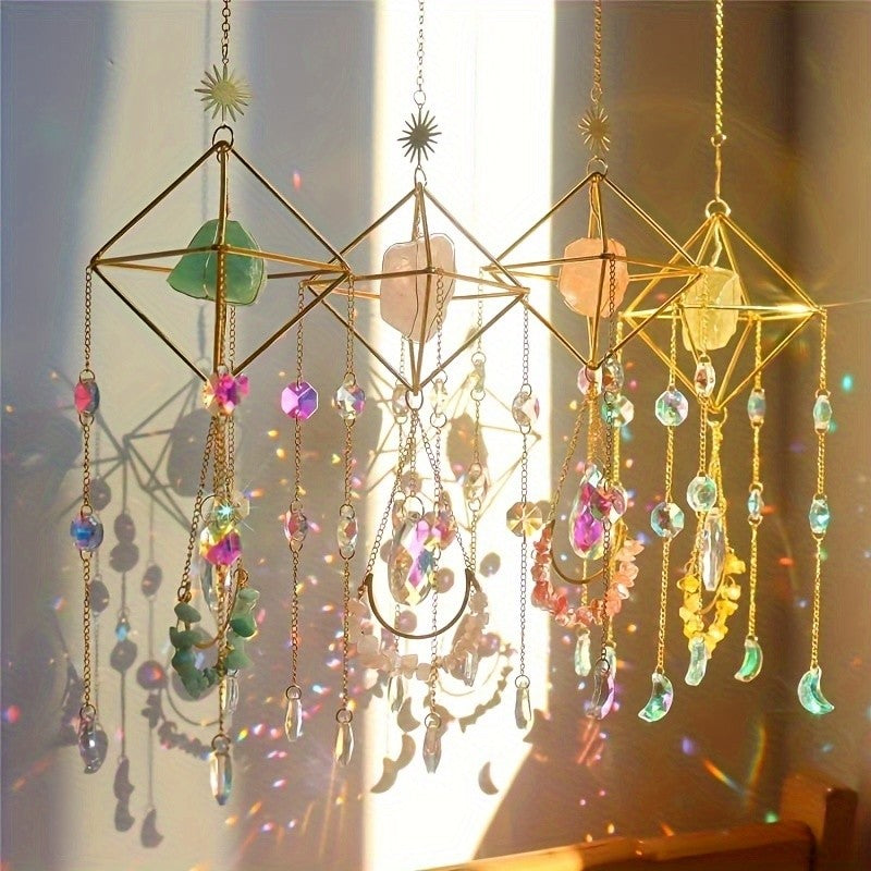 Geometric Crystal Sun Catcher