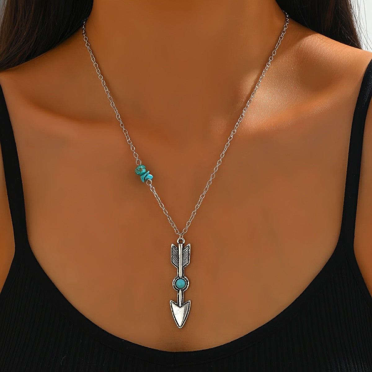 Turquoise Arrow Necklace