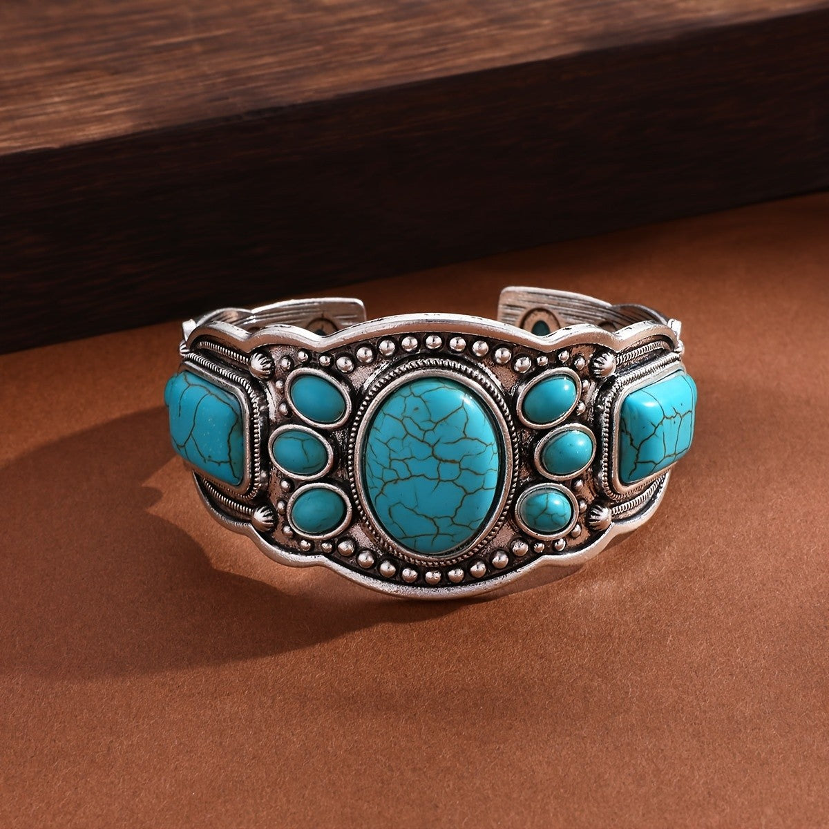 Turquoise Statement Cuff Bracelet
