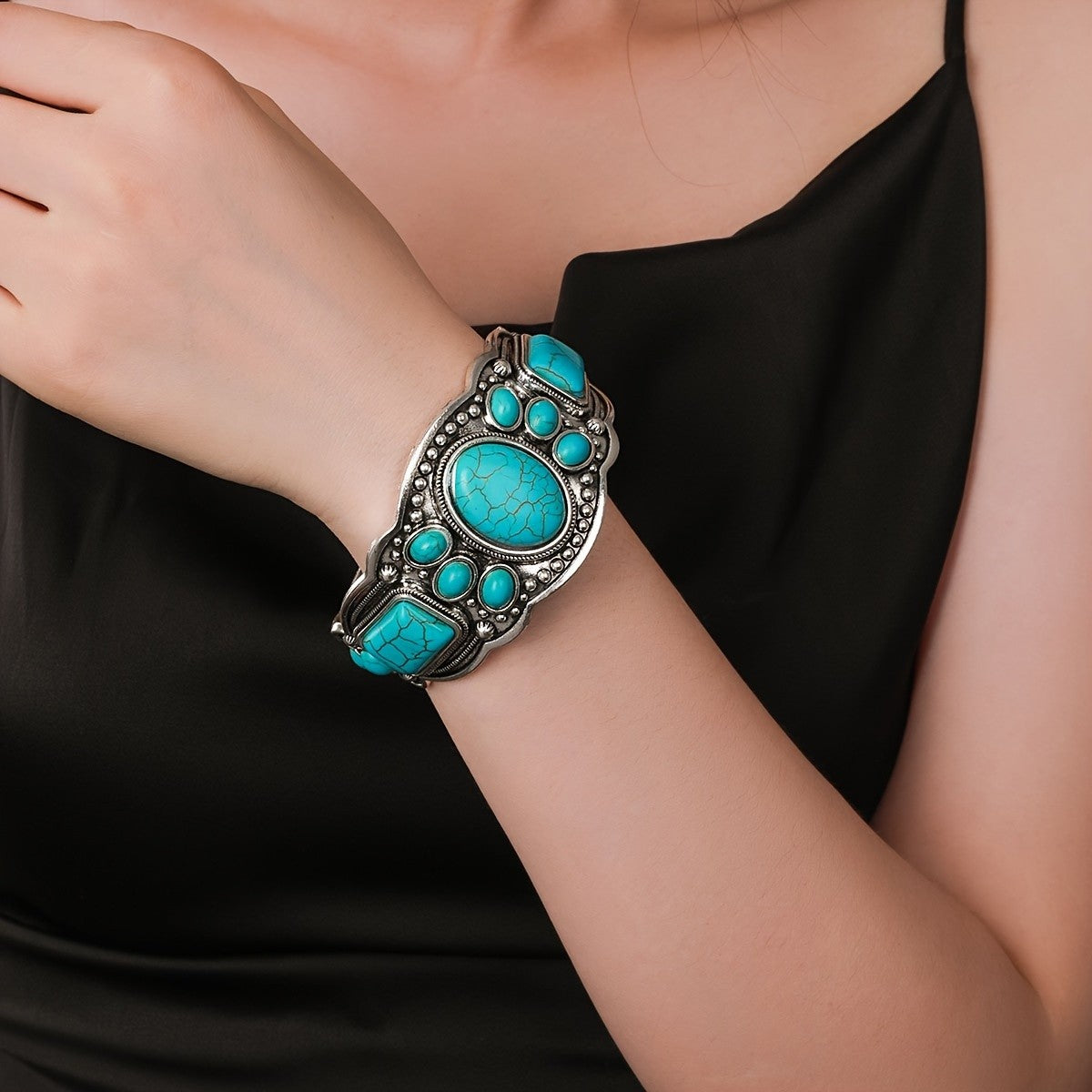 Turquoise Statement Cuff Bracelet