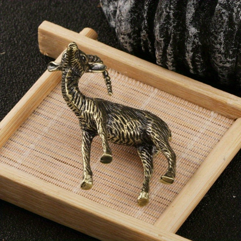 Antique Brass Goat Figurine