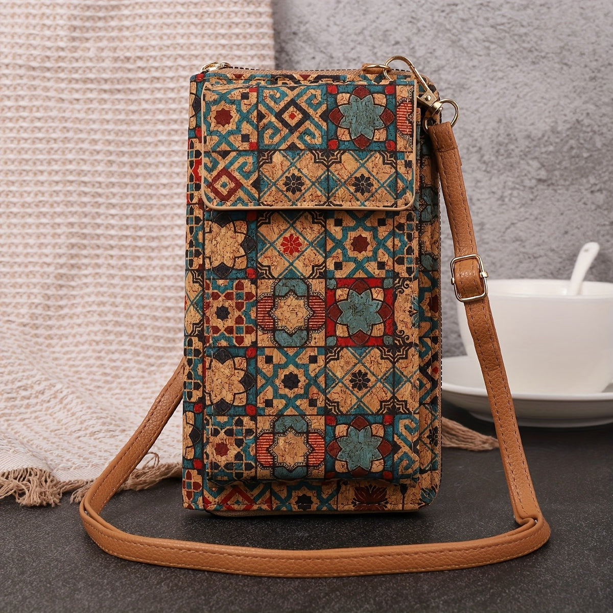 Colorful Mosaic Crossbody Bag