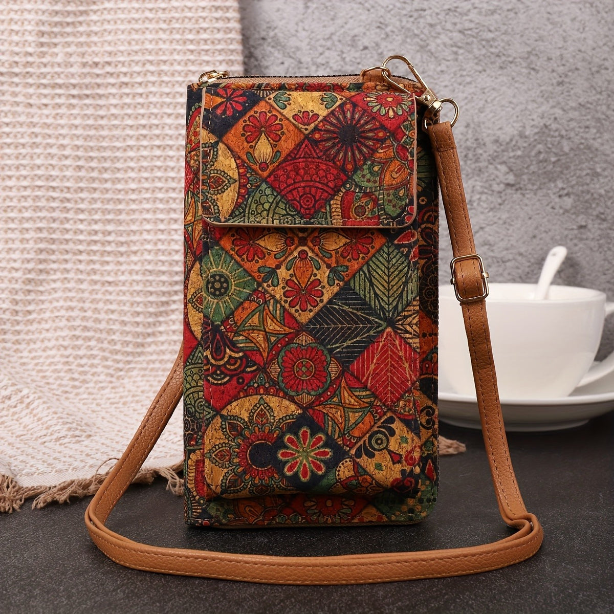 Colorful Mosaic Crossbody Bag