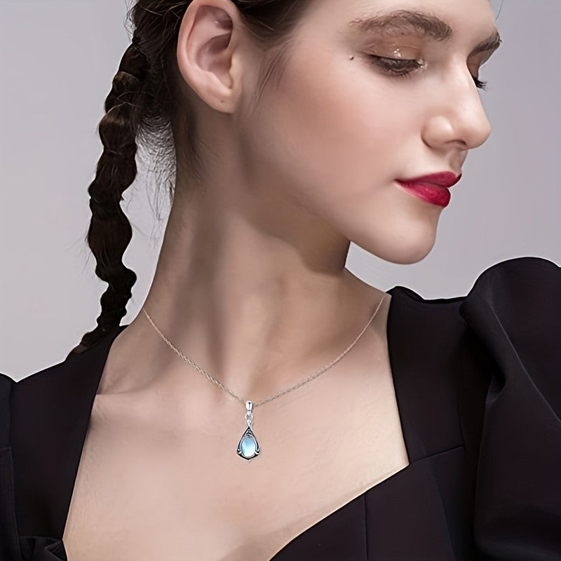 Celtic Knot Moonstone Pendant Necklace
