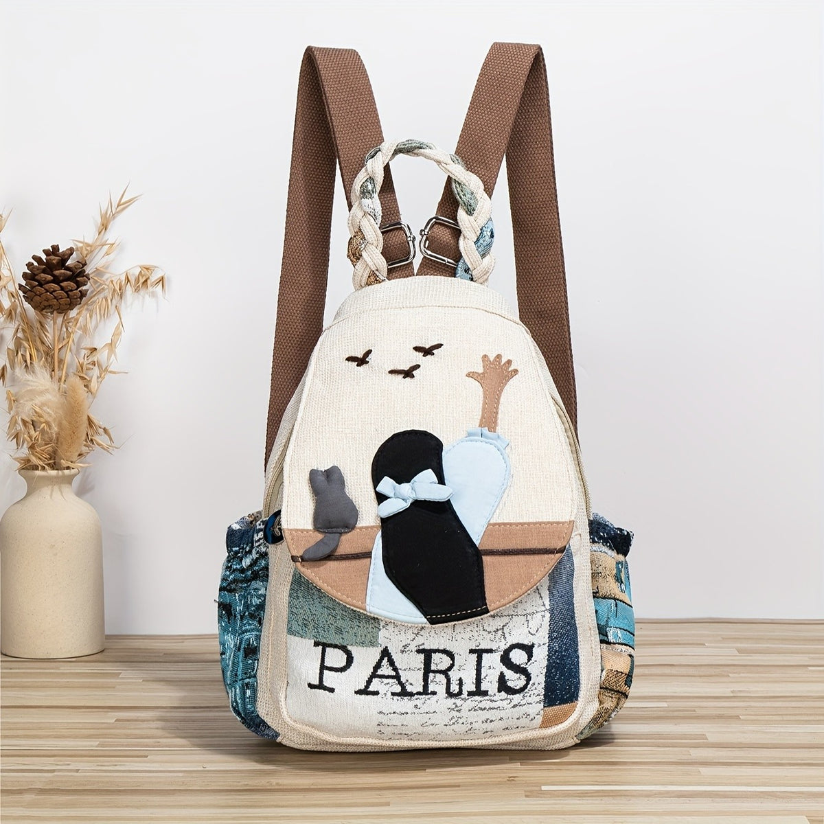 Paris Patchwork Backpack