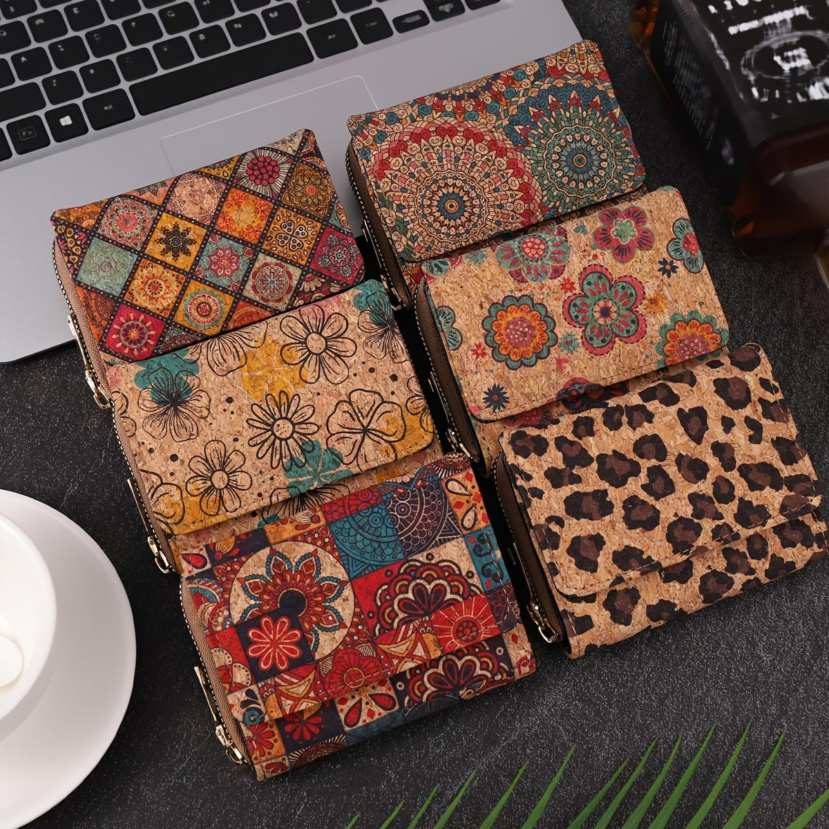 Mandala Print Trifold Wallet