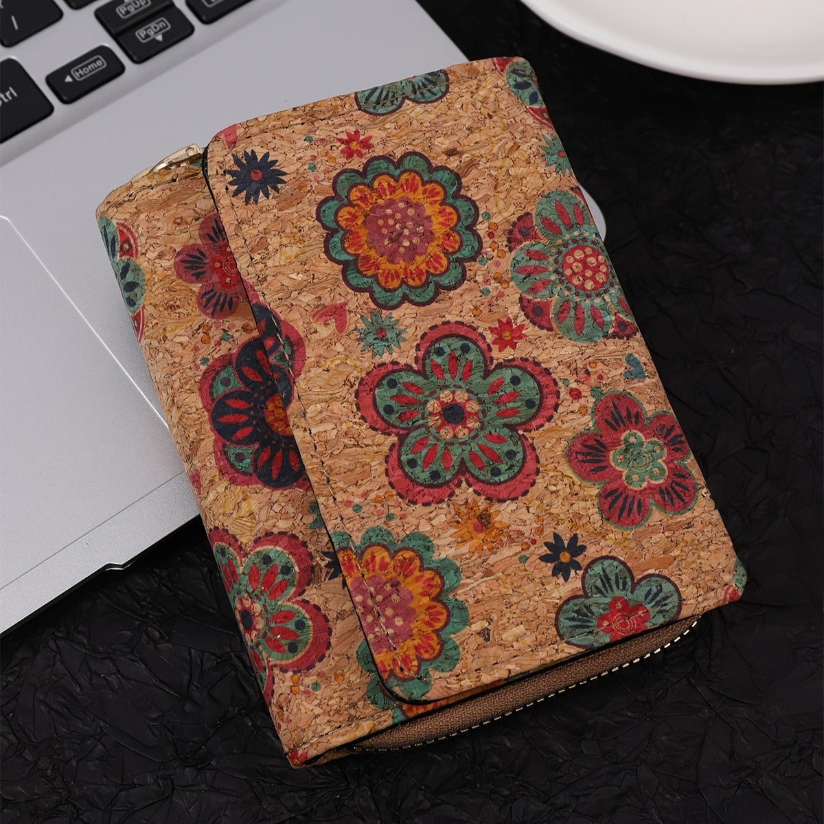 Mandala Print Trifold Wallet