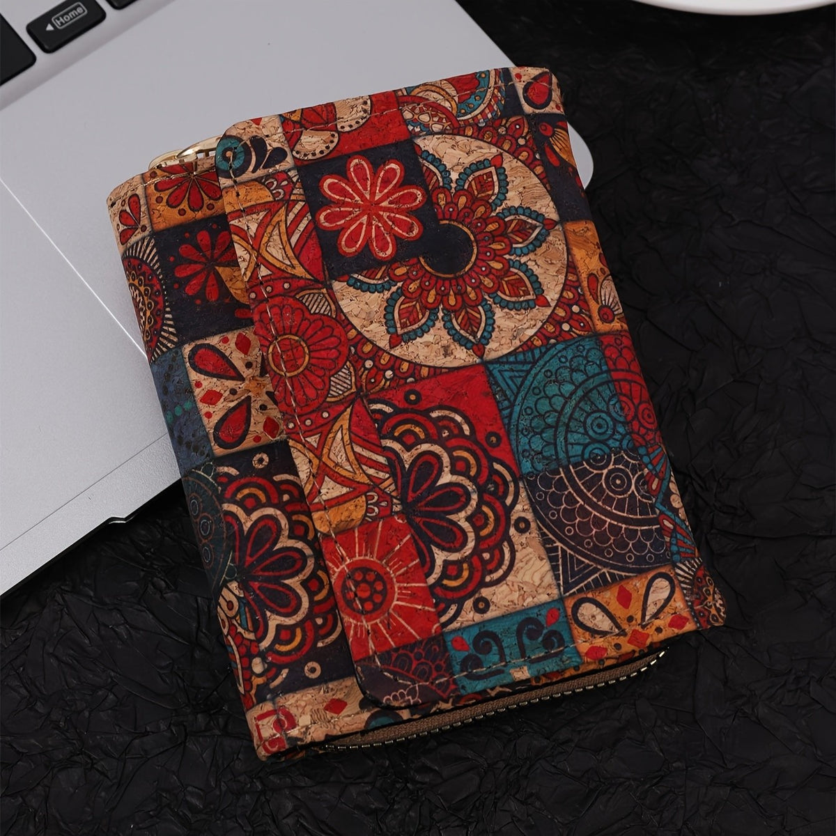 Mandala Print Trifold Wallet