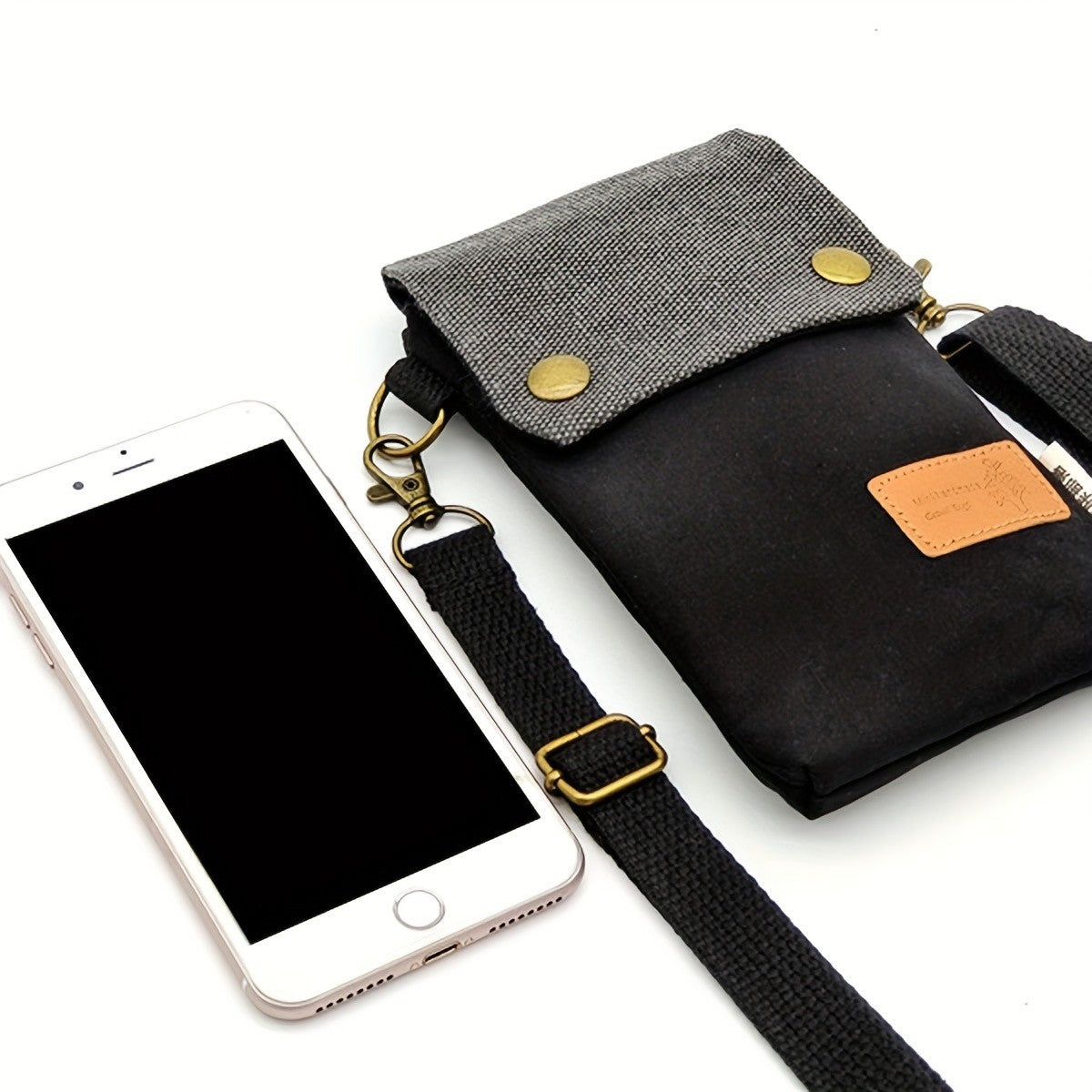 Green Canvas Crossbody Bag