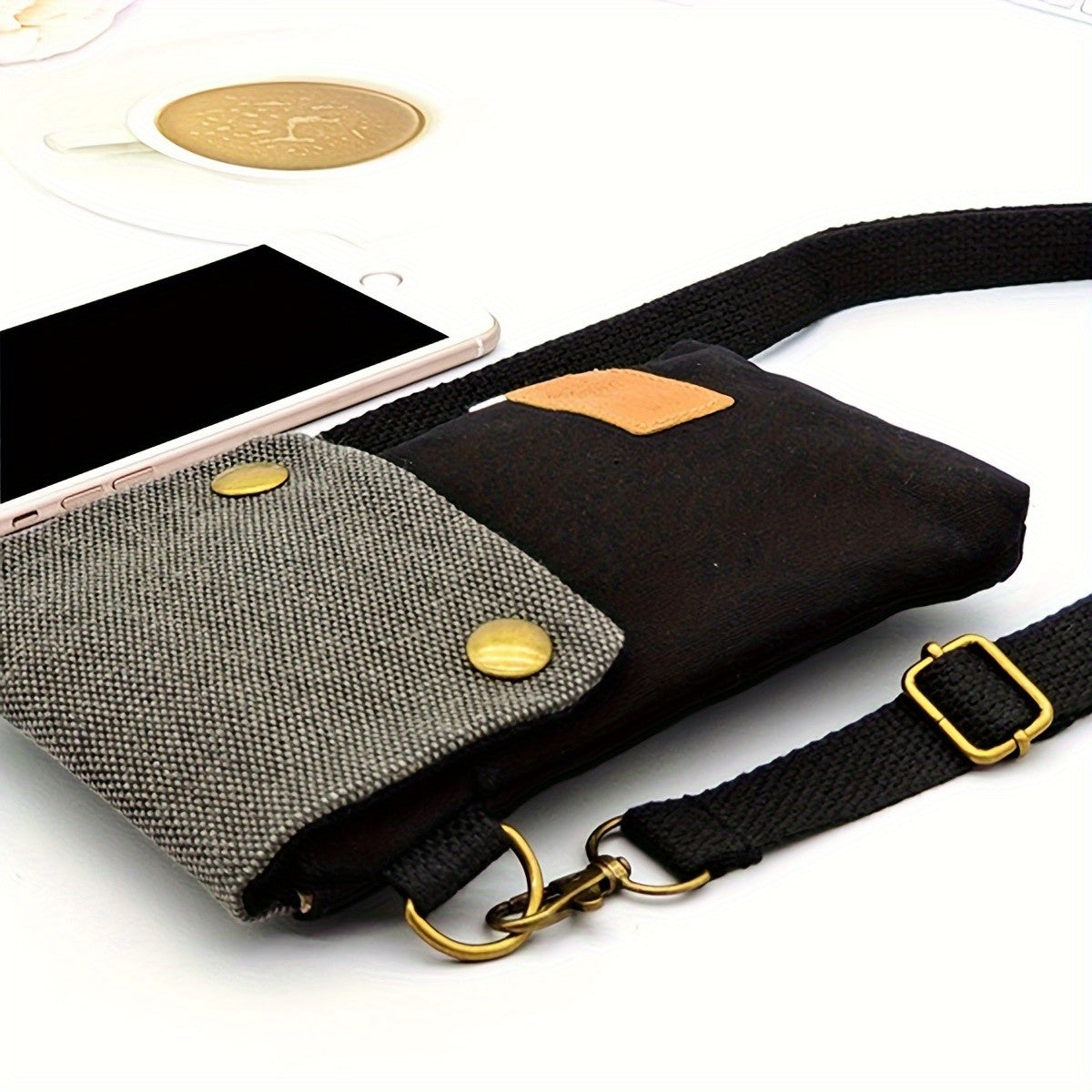 Green Canvas Crossbody Bag