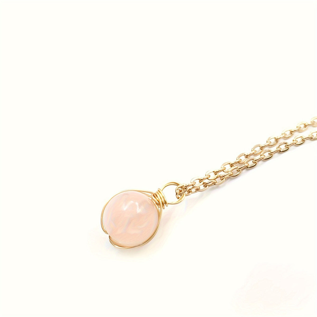 Natural Stone Sphere Necklace