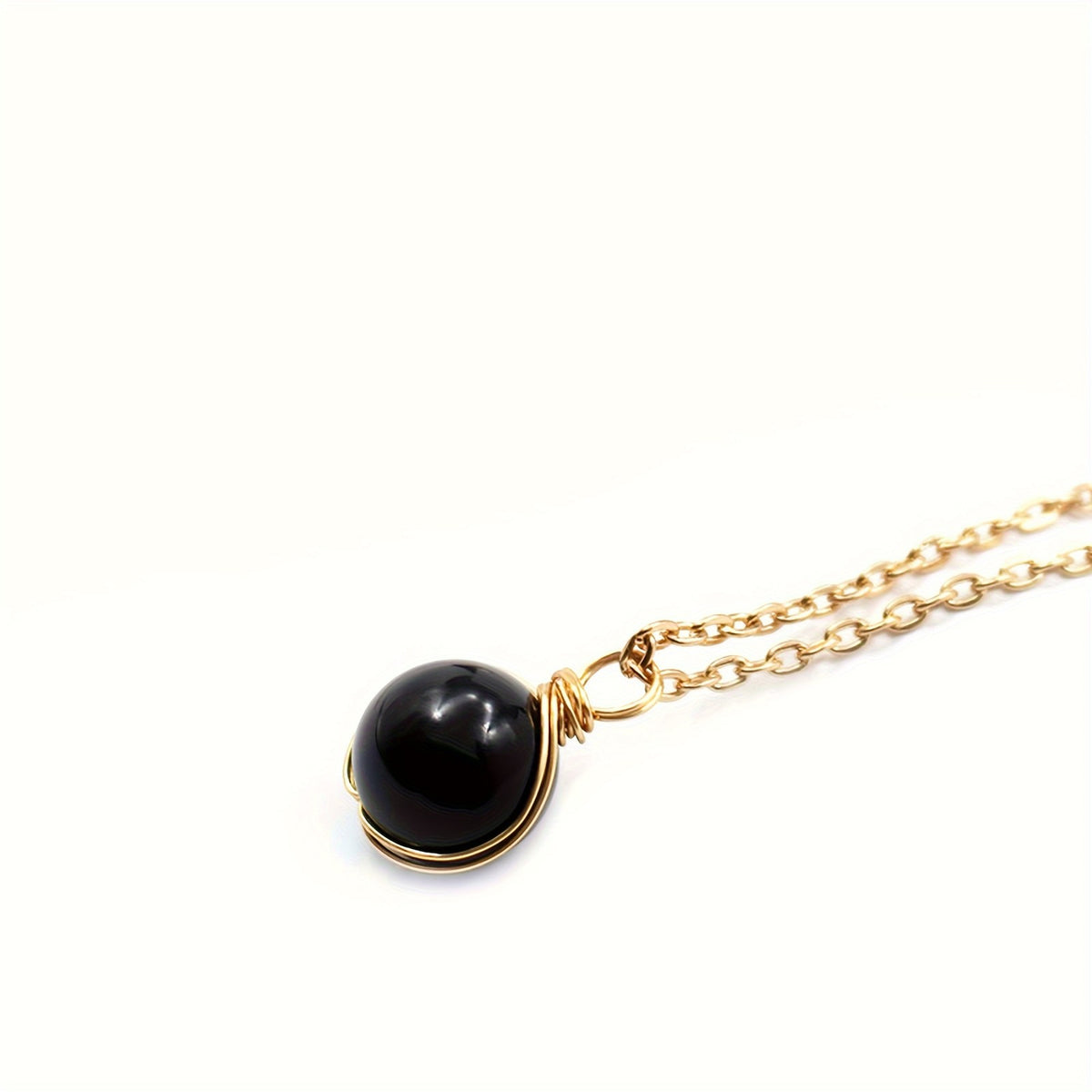 Natural Stone Sphere Necklace