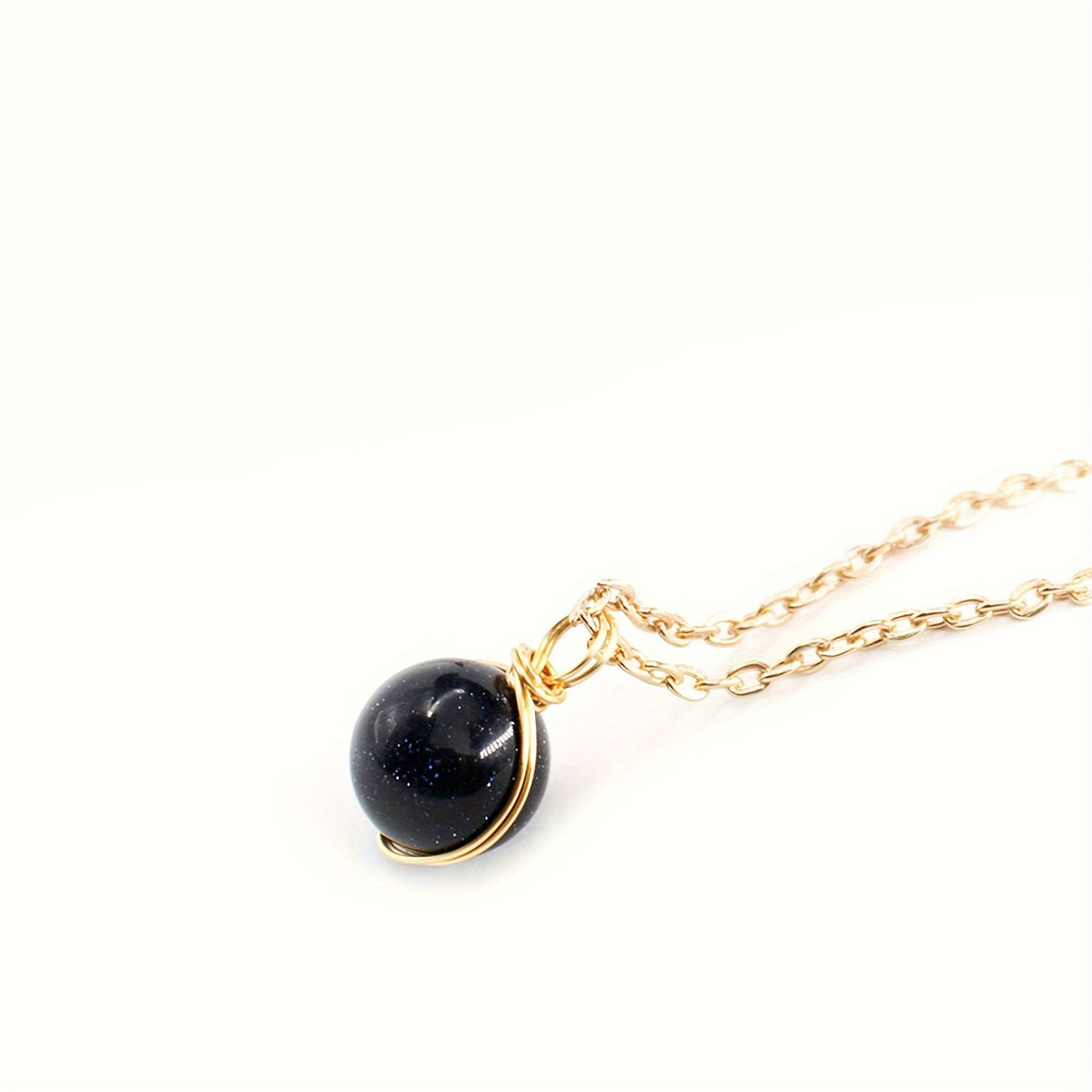 Natural Stone Sphere Necklace