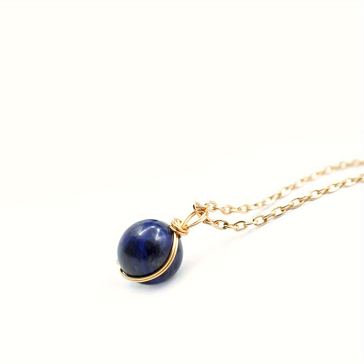 Natural Stone Sphere Necklace