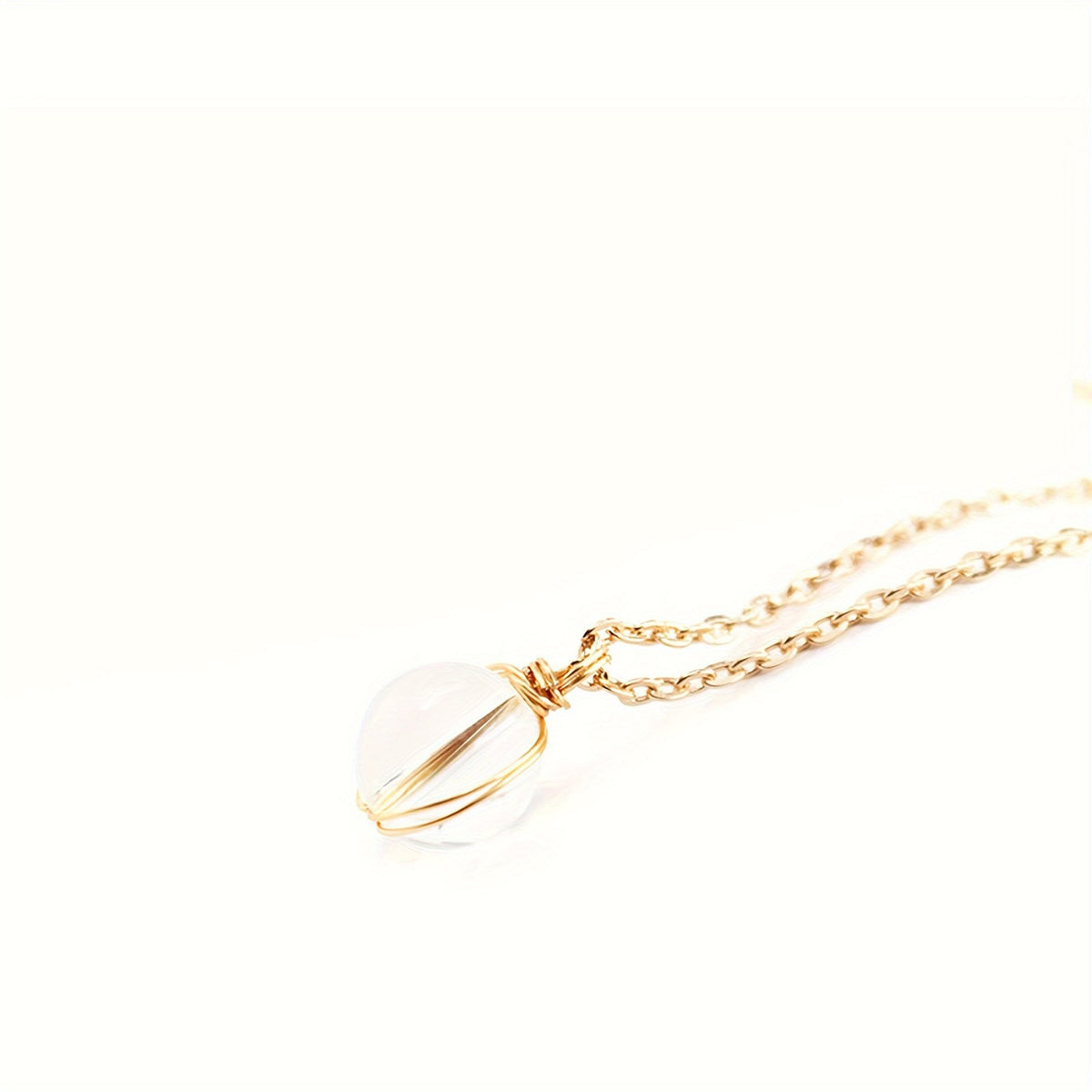 Natural Stone Sphere Necklace