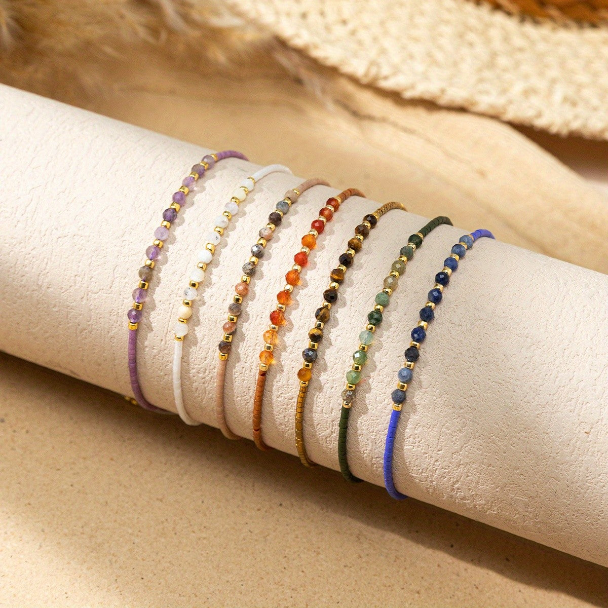 Multicolor Stone Beaded Bracelet