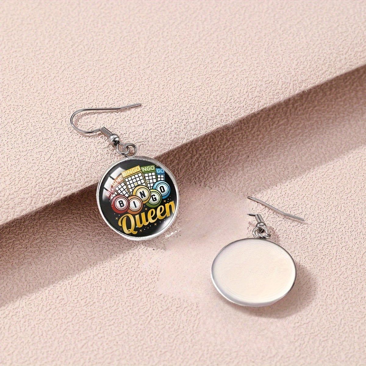 Crazy Bingo Lady Earrings