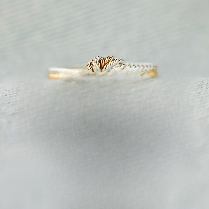Two-Tone Love Knot Ring