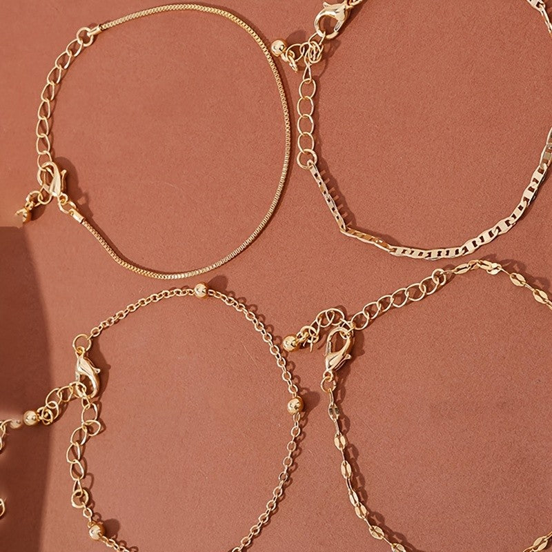 Mixed Link Chain Bracelet Set