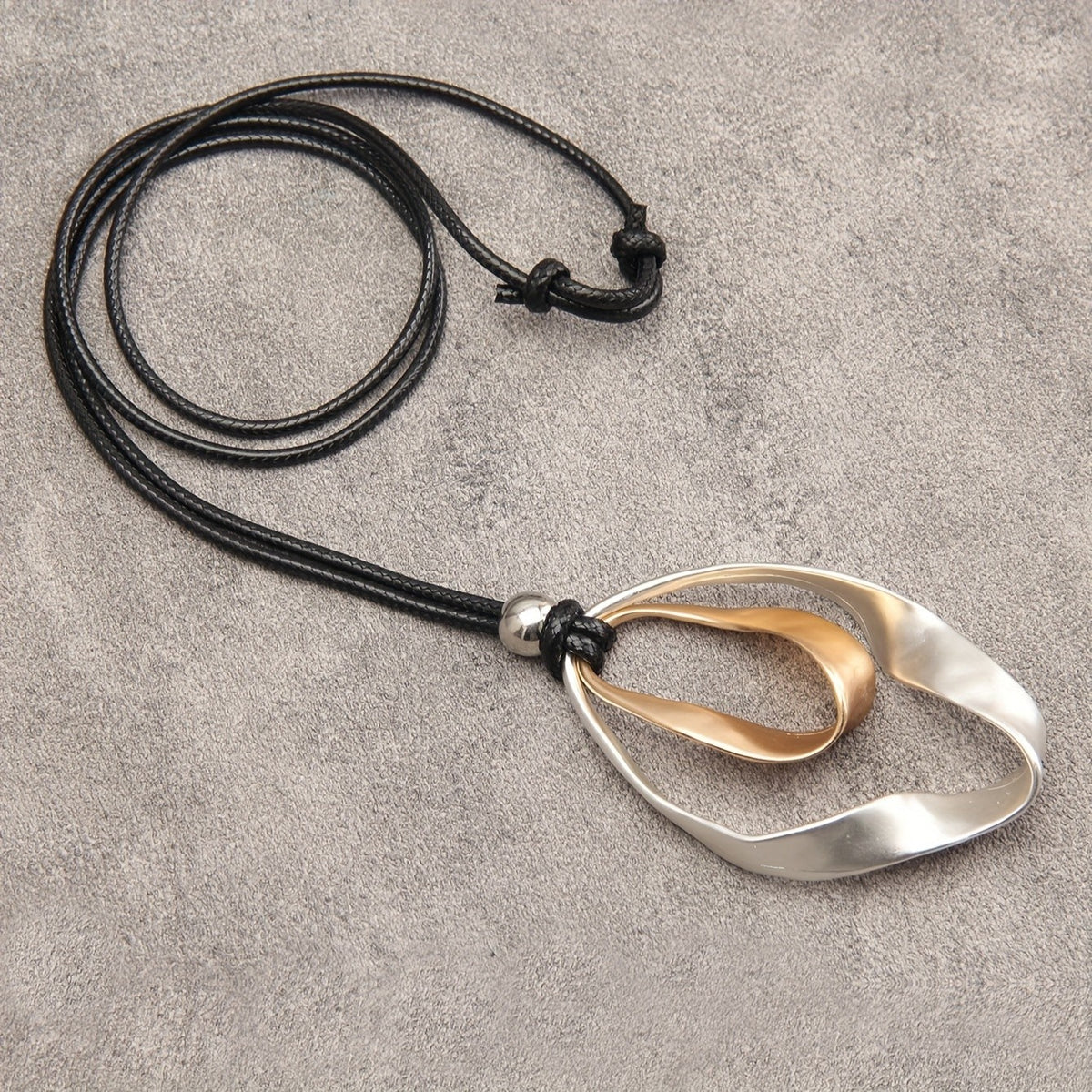 Twisted Open Loop Necklace