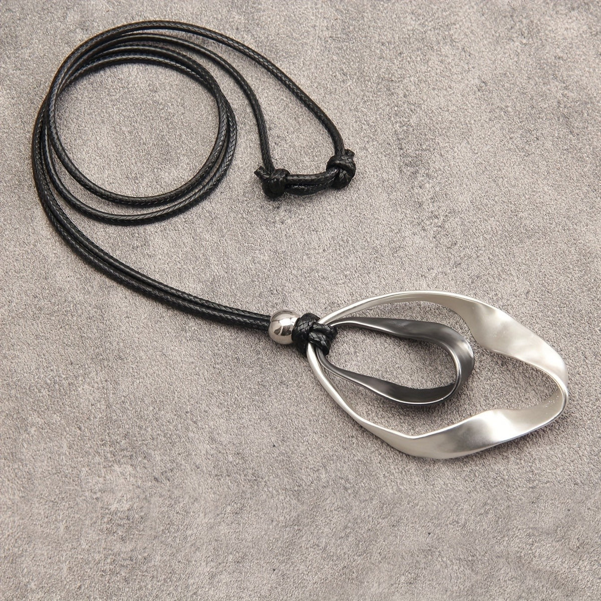 Twisted Open Loop Necklace