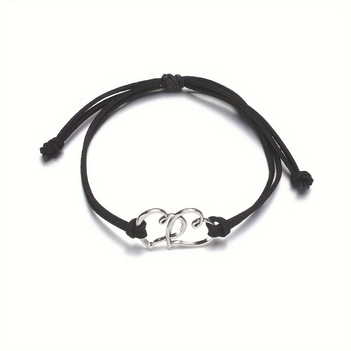 Double Heart Cord Anklet