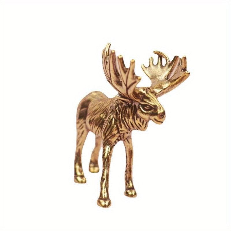 Antlered Moose Figurine
