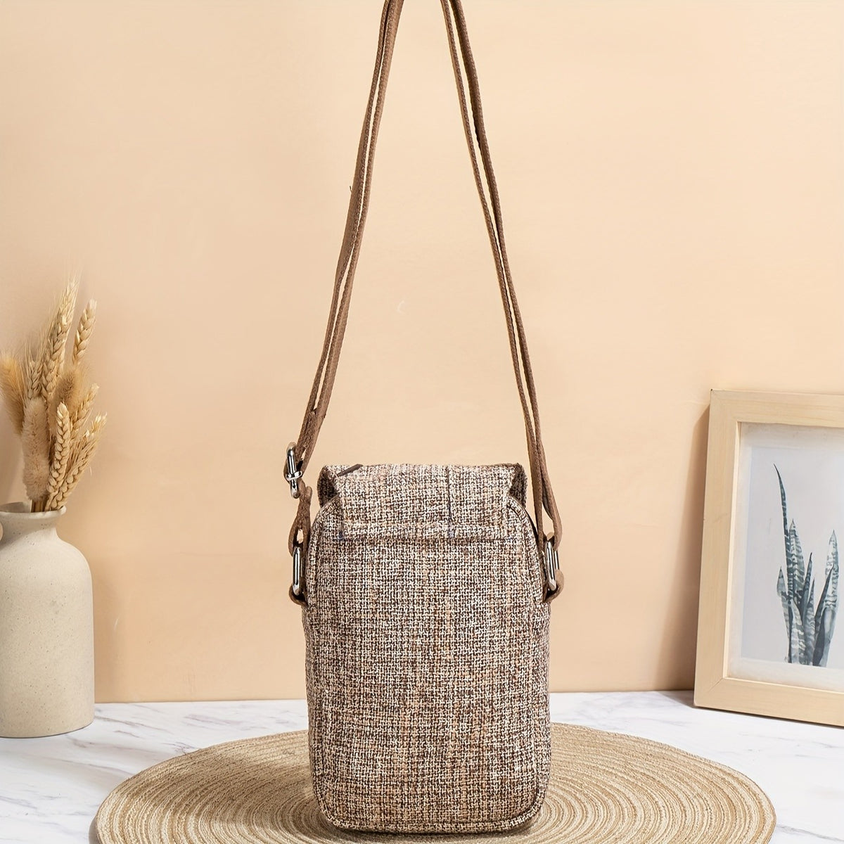 Floral Fabric Crossbody Bag