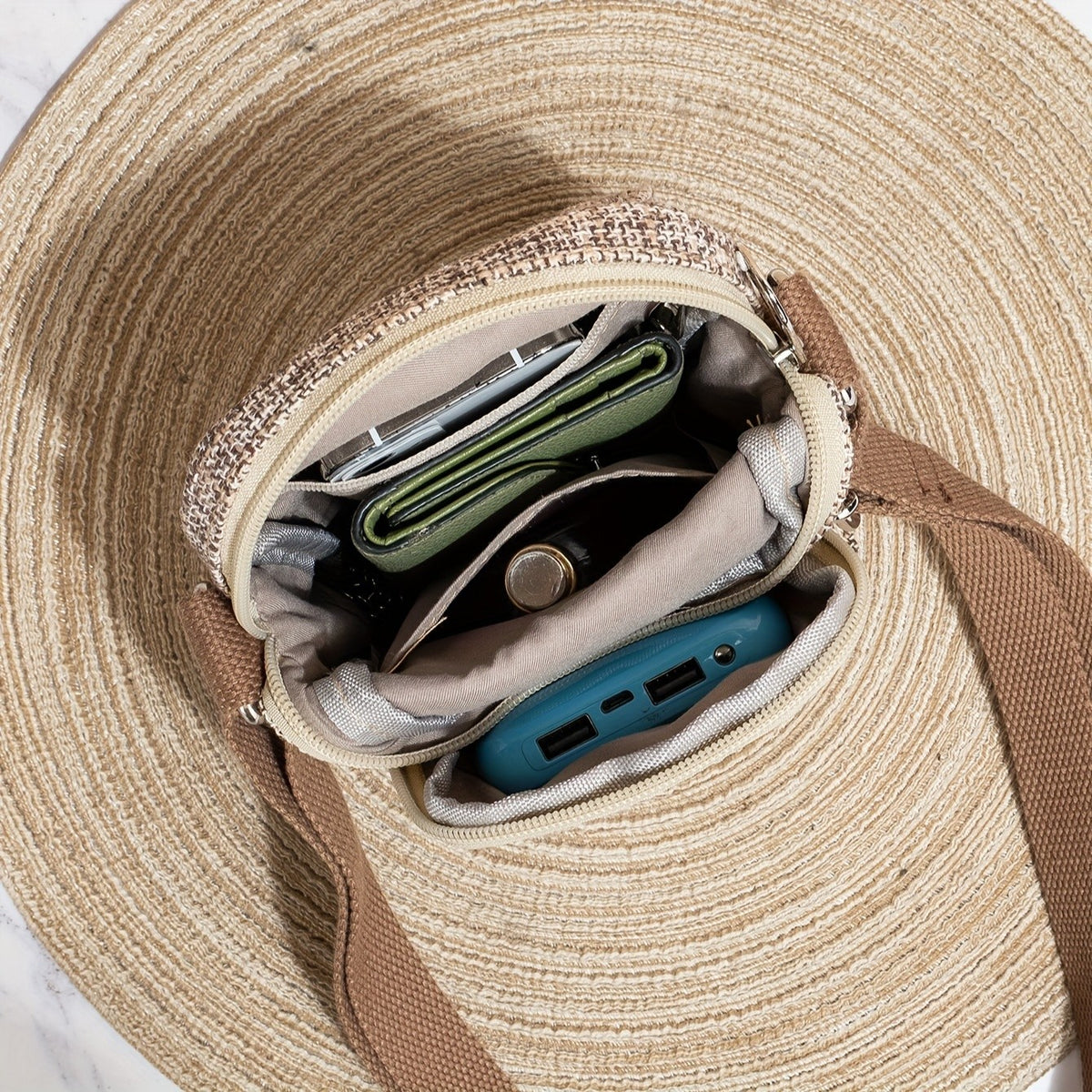 Floral Fabric Crossbody Bag